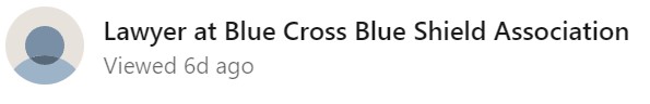 Blue Cross Lawyers are studying me.